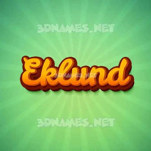 eklund in Green Rays style - 3D name wallpaper eklund in Green Rays style - 3D name wallpaper