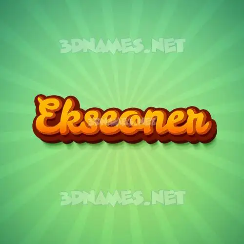 ekseoner in Green Rays style - 3D name wallpaper ekseoner in Green Rays style - 3D name wallpaper