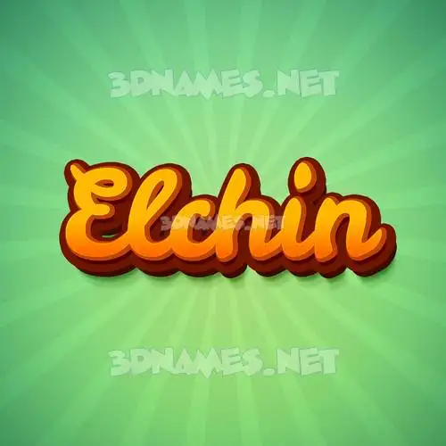 elchin in Green Rays style - 3D name wallpaper elchin in Green Rays style - 3D name wallpaper