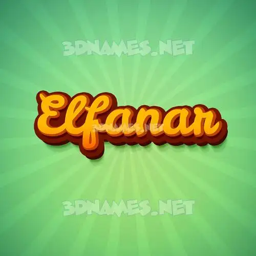 elfanar in Green Rays style - 3D name wallpaper elfanar in Green Rays style - 3D name wallpaper