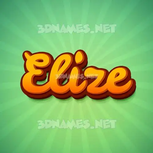 elize in Green Rays style - 3D name wallpaper elize in Green Rays style - 3D name wallpaper
