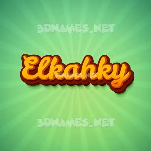 elkahky in Green Rays style - 3D name wallpaper elkahky in Green Rays style - 3D name wallpaper