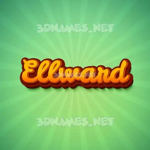 ellward in Green Rays style - 3D name wallpaper ellward in Green Rays style - 3D name wallpaper