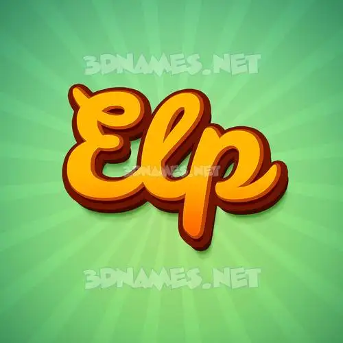 elp in Green Rays style - 3D name wallpaper elp in Green Rays style - 3D name wallpaper