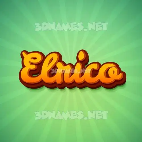 elrico in Green Rays style - 3D name wallpaper elrico in Green Rays style - 3D name wallpaper