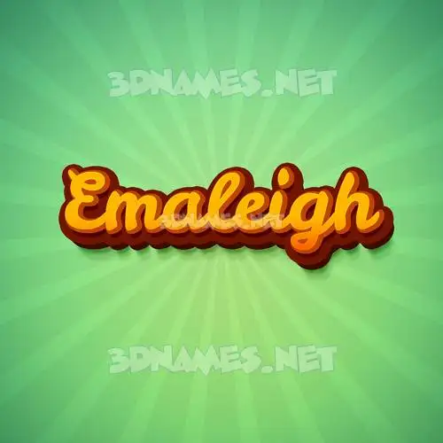 emaleigh in Green Rays style - 3D name wallpaper emaleigh in Green Rays style - 3D name wallpaper