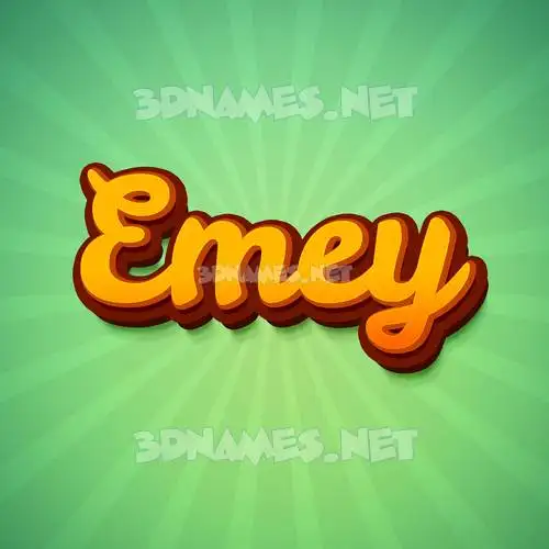emey in Green Rays style - 3D name wallpaper emey in Green Rays style - 3D name wallpaper