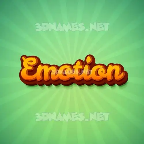 emotion in Green Rays style - 3D name wallpaper emotion in Green Rays style - 3D name wallpaper