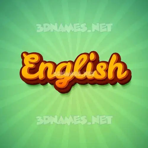english in Green Rays style - 3D name wallpaper english in Green Rays style - 3D name wallpaper