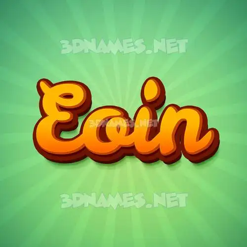 eoin in Green Rays style - 3D name wallpaper eoin in Green Rays style - 3D name wallpaper