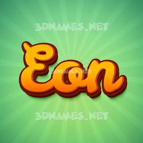 eon in Green Rays style - 3D name wallpaper eon in Green Rays style - 3D name wallpaper