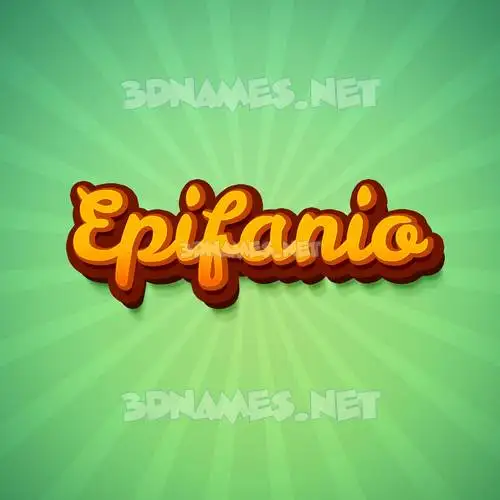 epifanio in Green Rays style - 3D name wallpaper
