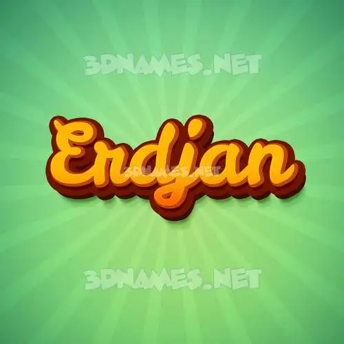 erdjan in Green Rays style - 3D name wallpaper erdjan in Green Rays style - 3D name wallpaper