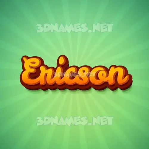 ericson in Green Rays style - 3D name wallpaper ericson in Green Rays style - 3D name wallpaper