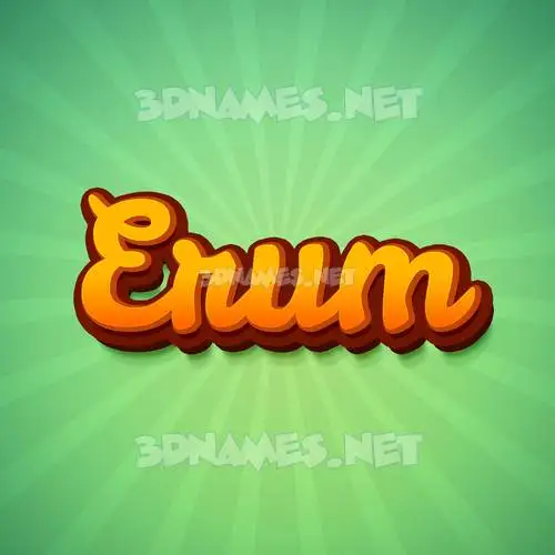 erum in Green Rays style - 3D name wallpaper erum in Green Rays style - 3D name wallpaper