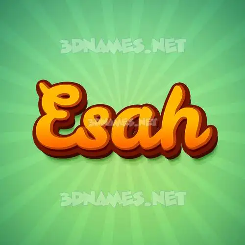 esah in Green Rays style - 3D name wallpaper esah in Green Rays style - 3D name wallpaper