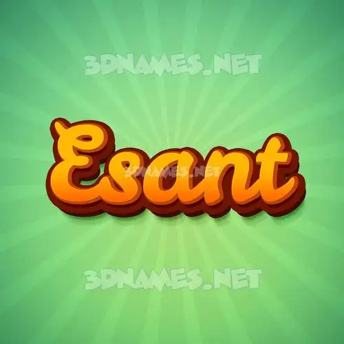 esant in Green Rays style - 3D name wallpaper esant in Green Rays style - 3D name wallpaper