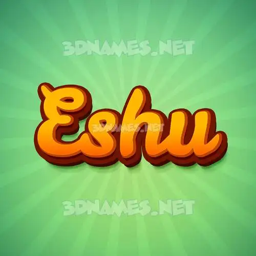 eshu in Green Rays style - 3D name wallpaper eshu in Green Rays style - 3D name wallpaper