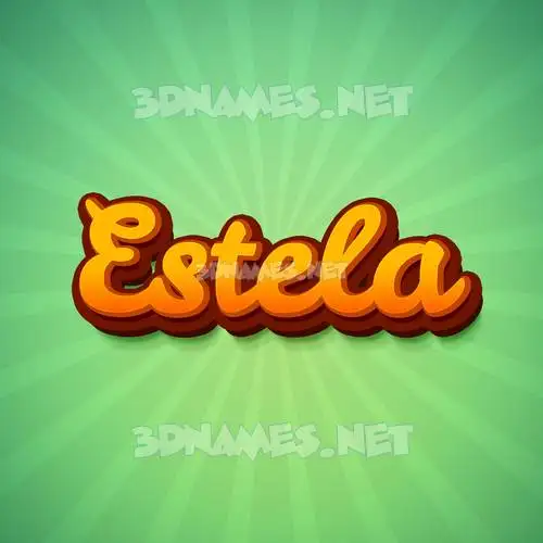 estela in Green Rays style - 3D name wallpaper estela in Green Rays style - 3D name wallpaper
