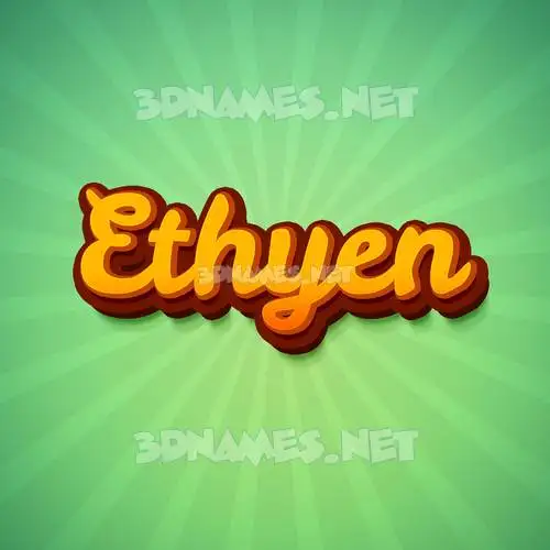 ethyen in Green Rays style - 3D name wallpaper ethyen in Green Rays style - 3D name wallpaper