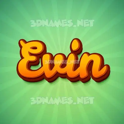 evin in Green Rays style - 3D name wallpaper evin in Green Rays style - 3D name wallpaper