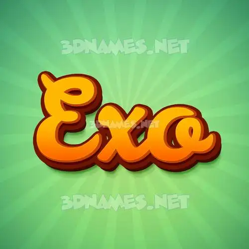 exo in Green Rays style - 3D name wallpaper exo in Green Rays style - 3D name wallpaper
