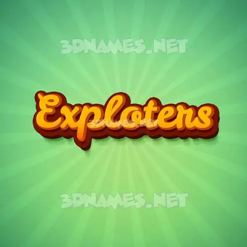exploters in Green Rays style - 3D name wallpaper exploters in Green Rays style - 3D name wallpaper