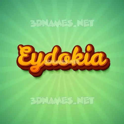 eydokia in Green Rays style - 3D name wallpaper eydokia in Green Rays style - 3D name wallpaper
