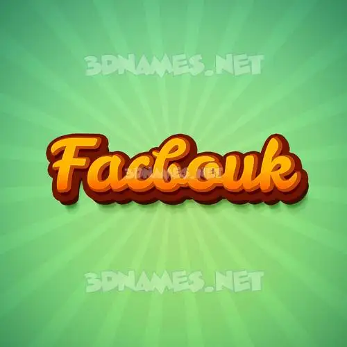 facbouk in Green Rays style - 3D name wallpaper facbouk in Green Rays style - 3D name wallpaper