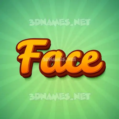 face in Green Rays style - 3D name wallpaper face in Green Rays style - 3D name wallpaper