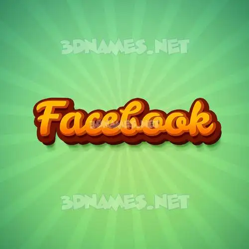 facebook in Green Rays style - 3D name wallpaper facebook in Green Rays style - 3D name wallpaper