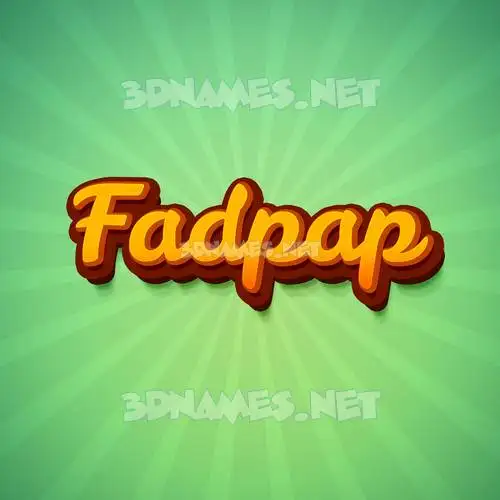 fadpap in Green Rays style - 3D name wallpaper fadpap in Green Rays style - 3D name wallpaper