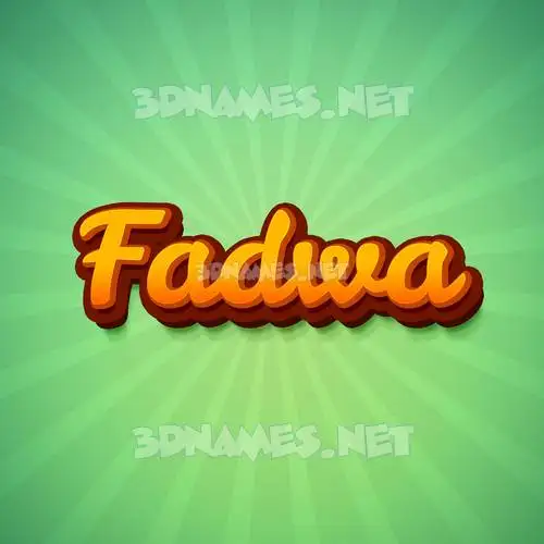 fadwa in Green Rays style - 3D name wallpaper fadwa in Green Rays style - 3D name wallpaper
