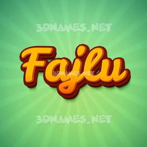 fajlu in Green Rays style - 3D name wallpaper fajlu in Green Rays style - 3D name wallpaper
