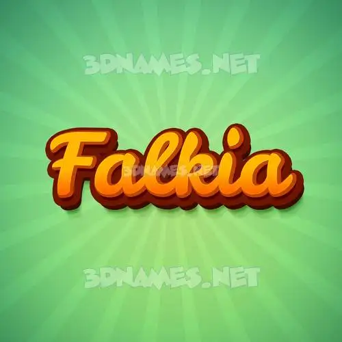 falkia in Green Rays style - 3D name wallpaper falkia in Green Rays style - 3D name wallpaper