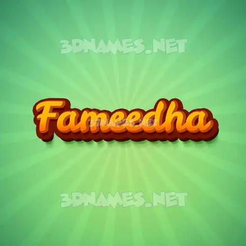 fameedha in Green Rays style - 3D name wallpaper fameedha in Green Rays style - 3D name wallpaper