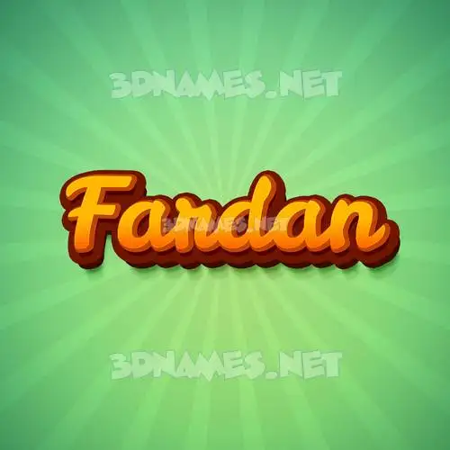 fardan in Green Rays style - 3D name wallpaper fardan in Green Rays style - 3D name wallpaper