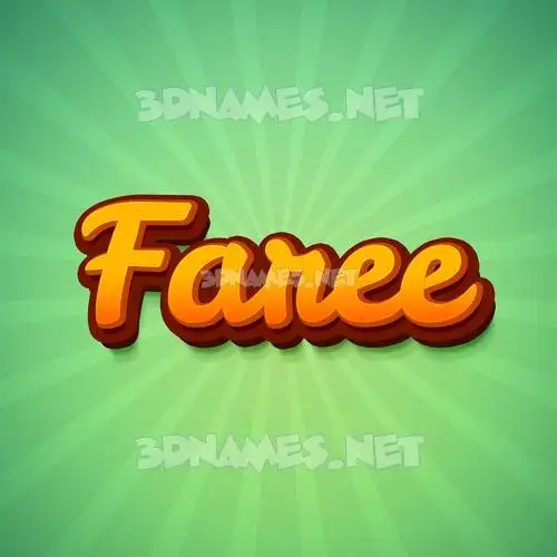 faree in Green Rays style - 3D name wallpaper faree in Green Rays style - 3D name wallpaper