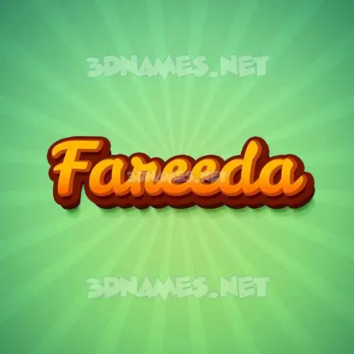 fareeda in Green Rays style - 3D name wallpaper fareeda in Green Rays style - 3D name wallpaper