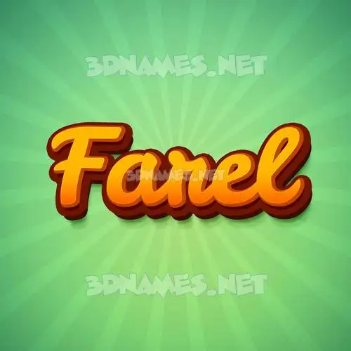 farel in Green Rays style - 3D name wallpaper