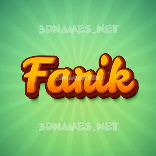 farik in Green Rays style - 3D name wallpaper farik in Green Rays style - 3D name wallpaper