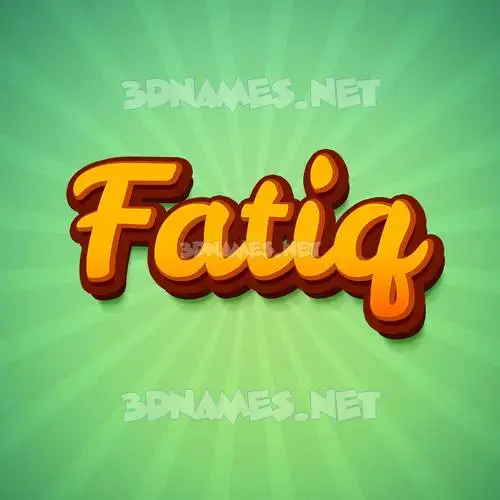 fatiq in Green Rays style - 3D name wallpaper fatiq in Green Rays style - 3D name wallpaper