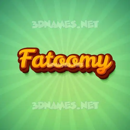 fatoomy in Green Rays style - 3D name wallpaper fatoomy in Green Rays style - 3D name wallpaper