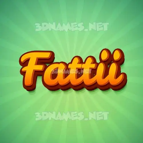 fattii in Green Rays style - 3D name wallpaper fattii in Green Rays style - 3D name wallpaper