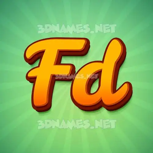 fd in Green Rays style - 3D name wallpaper fd in Green Rays style - 3D name wallpaper