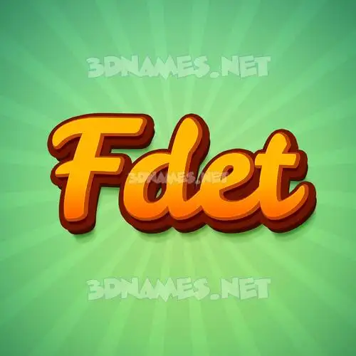 fdet in Green Rays style - 3D name wallpaper fdet in Green Rays style - 3D name wallpaper