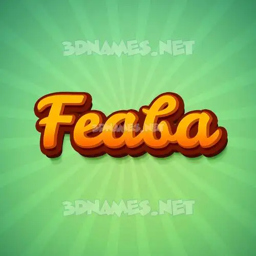 feaba in Green Rays style - 3D name wallpaper feaba in Green Rays style - 3D name wallpaper