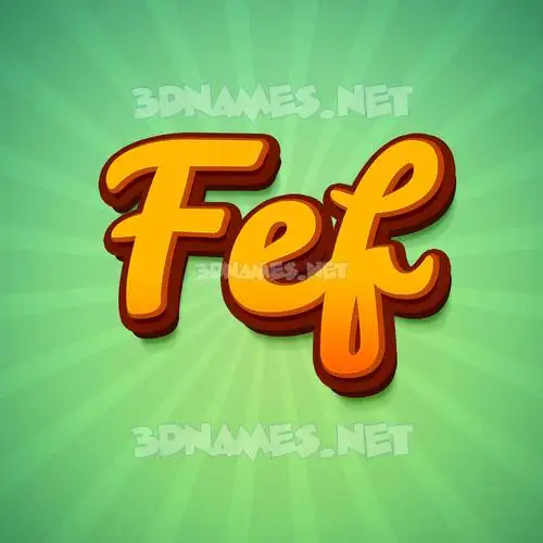 fef in Green Rays style - 3D name wallpaper fef in Green Rays style - 3D name wallpaper
