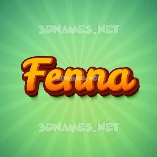 fenna in Green Rays style - 3D name wallpaper fenna in Green Rays style - 3D name wallpaper