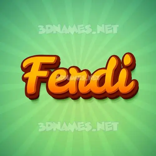 ferdi in Green Rays style - 3D name wallpaper ferdi in Green Rays style - 3D name wallpaper